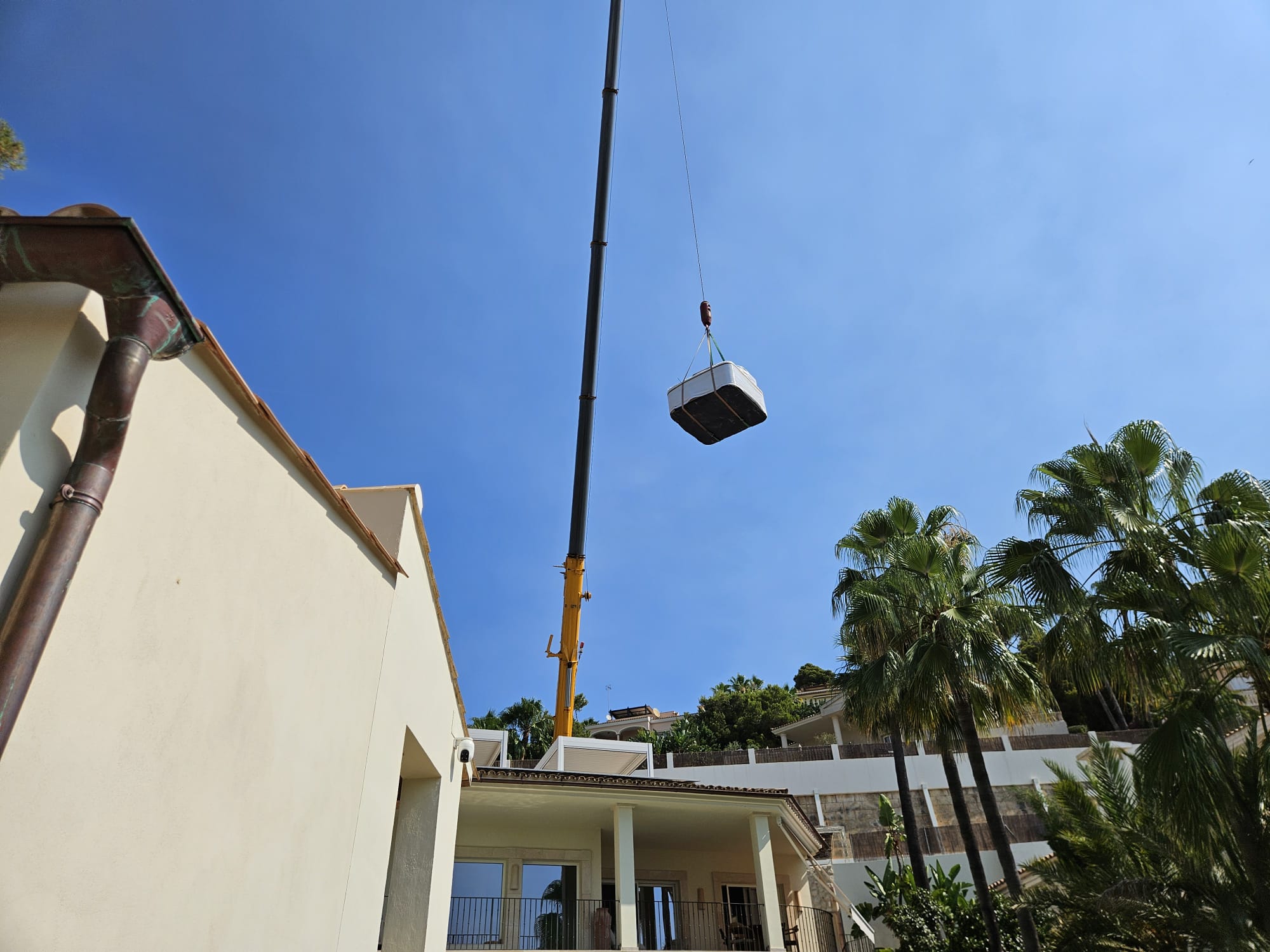 Completed premium hot tub installation at a Bendinat villa