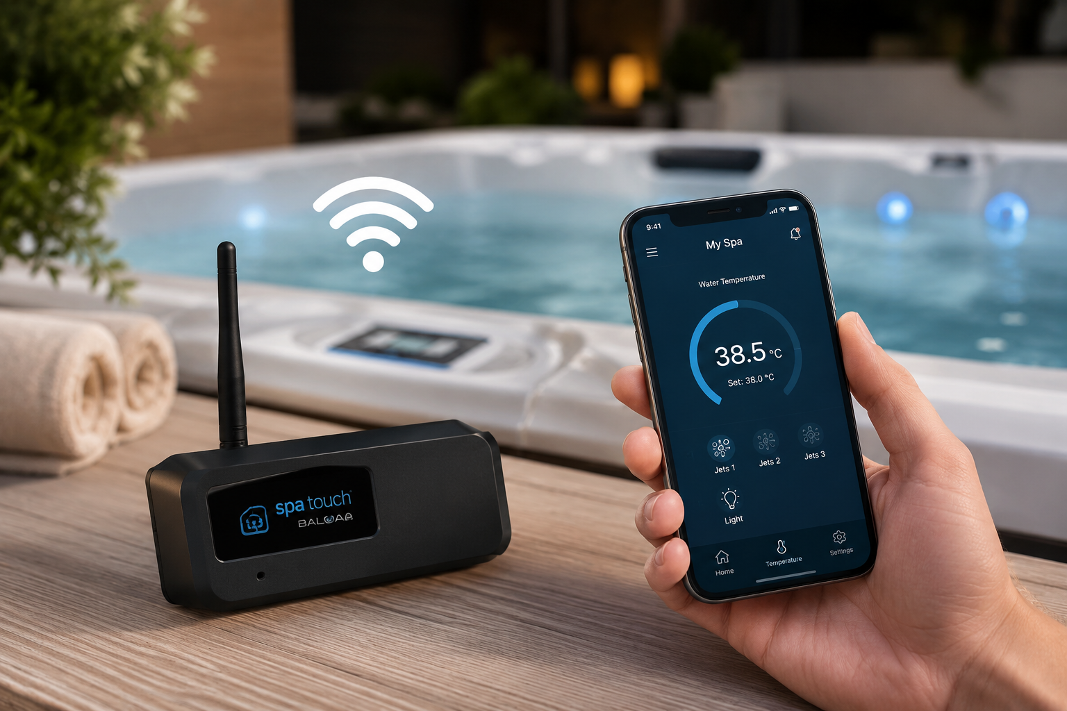 WLAN-Modul für Spa-Steuerung