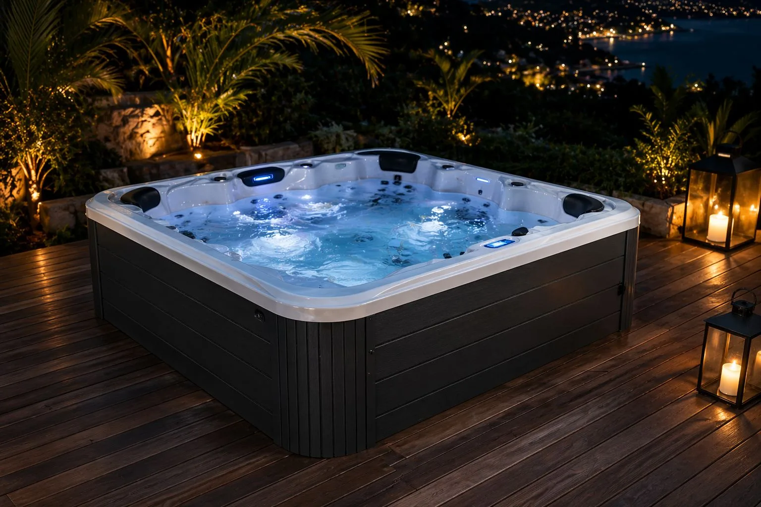 Jacuzzi para un grupo grande
