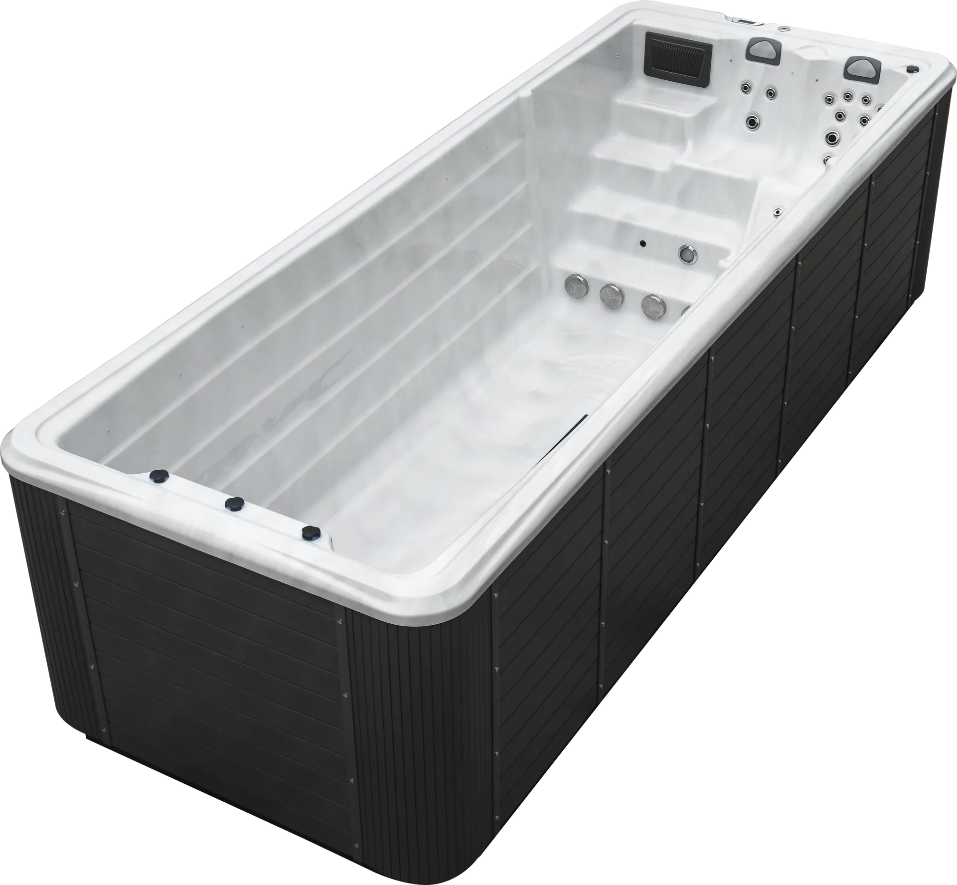 Dallas swim spa swim lane and hydrotherapy zone