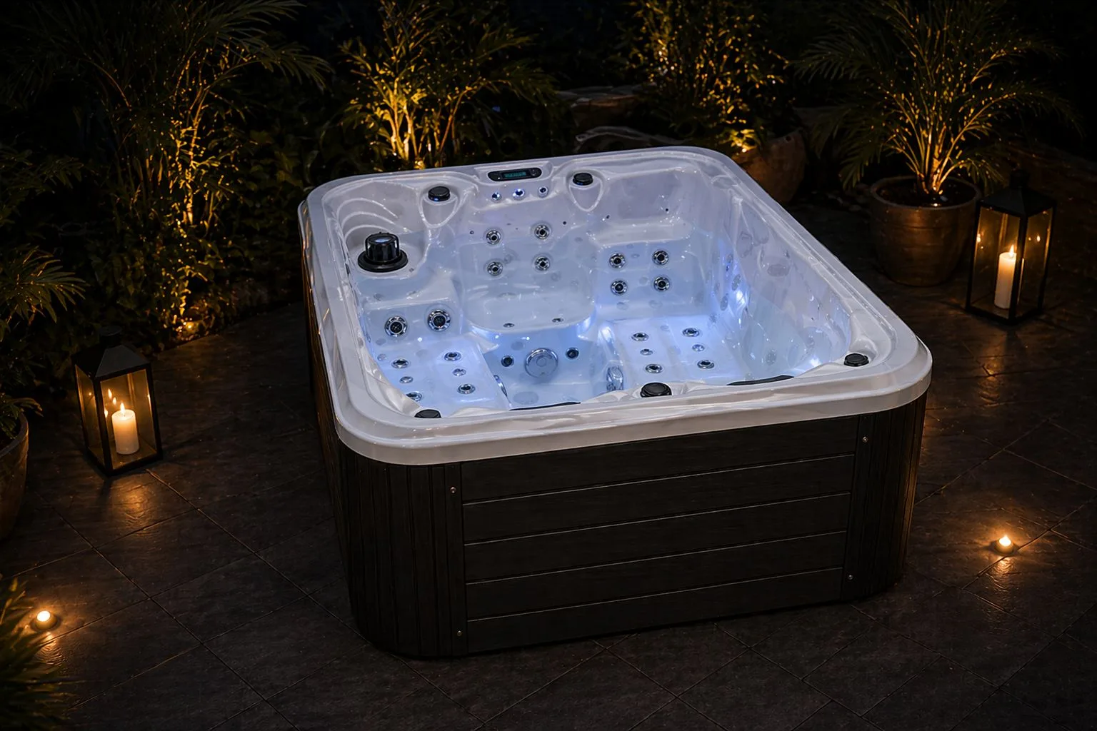 Jacuzzi compacto para dos
