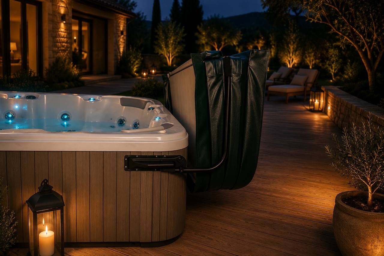 Spa cover lifter — effortless cover handling