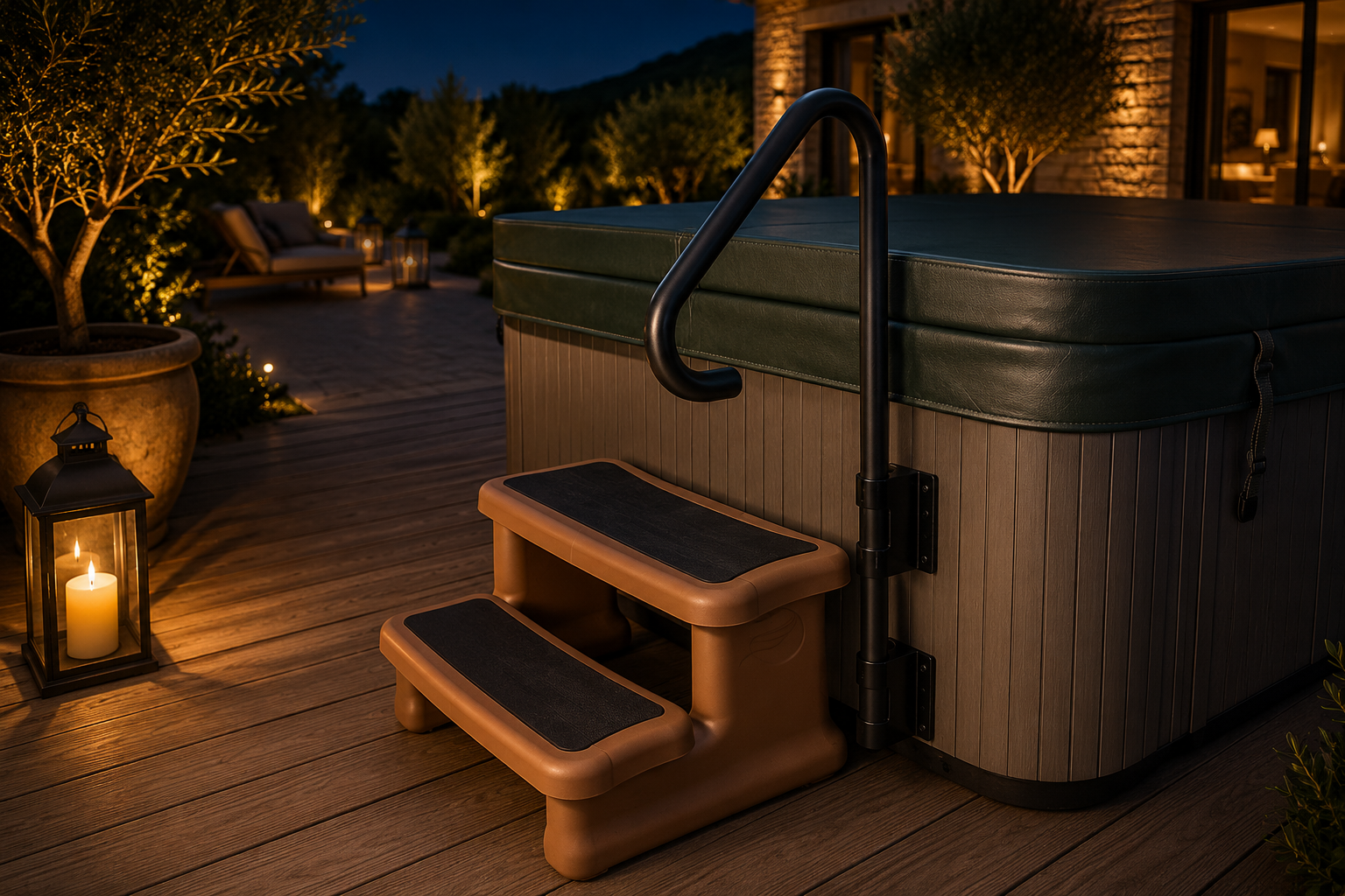 Spa handrail — accessibility support